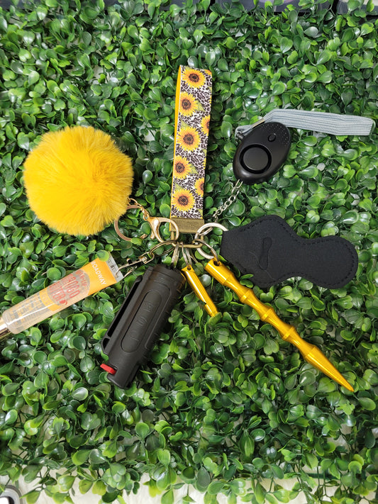 Sunflower Keychain with taser