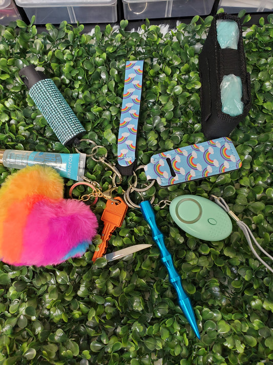 Rainbow Self Defense Keychain