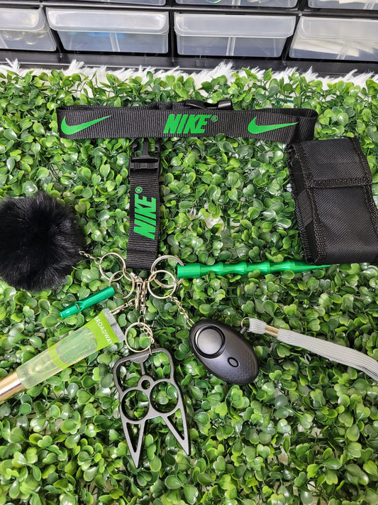 Nike Green and Black Self Defense Keychain