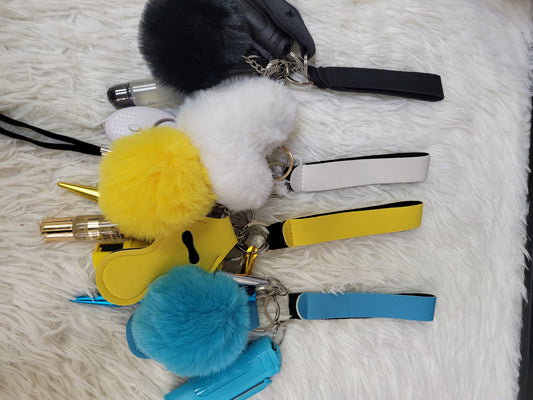 Solid Color Self Defense Keychains