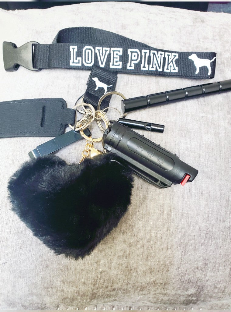 Black and White Love Pink with taser