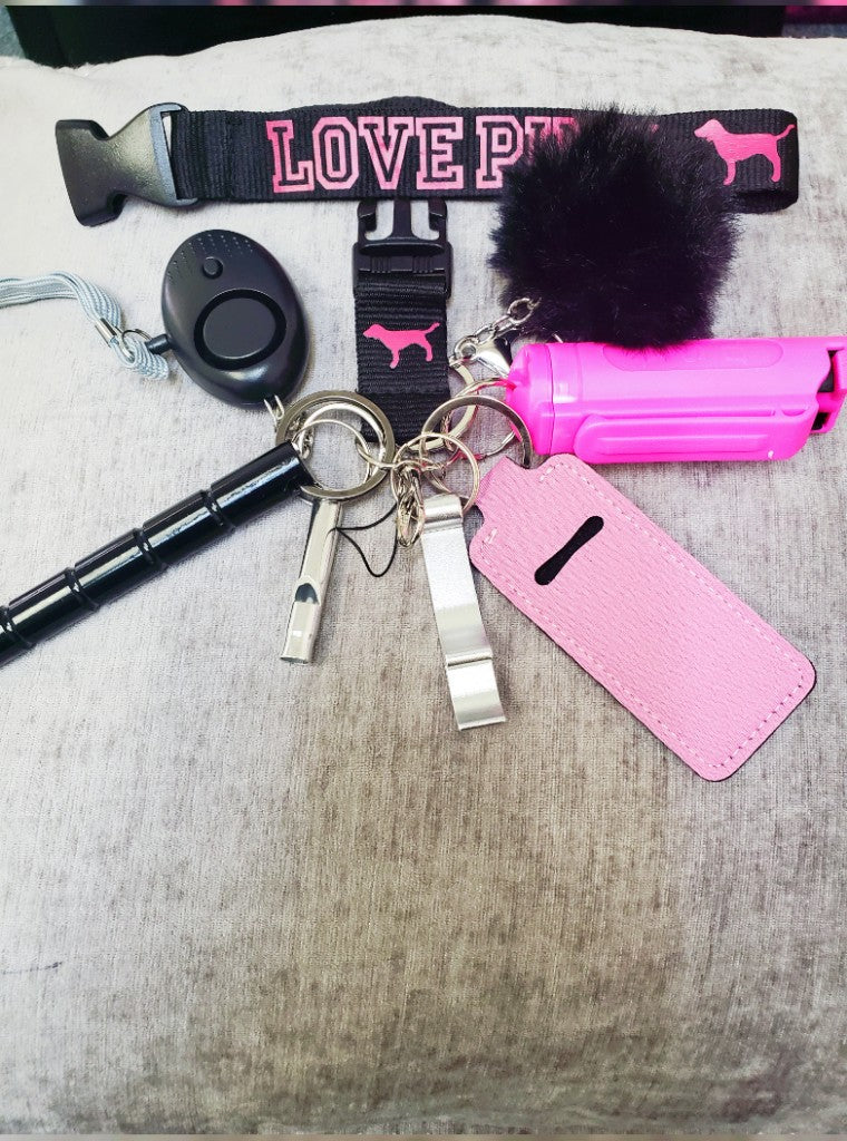 Black and White Love Pink with taser