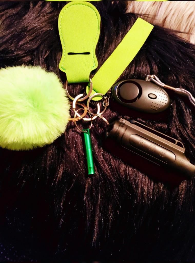 Basic Color Self Defense Keychain with Stun Gun